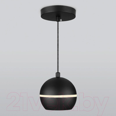 Потолочный светильник Elektrostandard DLS023 9W 4200K (черный)