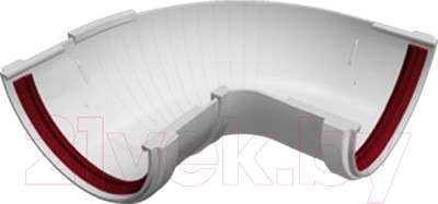 Угол желоба Grand Line Составной ПВХ 90-150 градусов (белый)