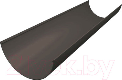 Желоб Grand Line Англйский Стандарт ПВХ (3м, графит)