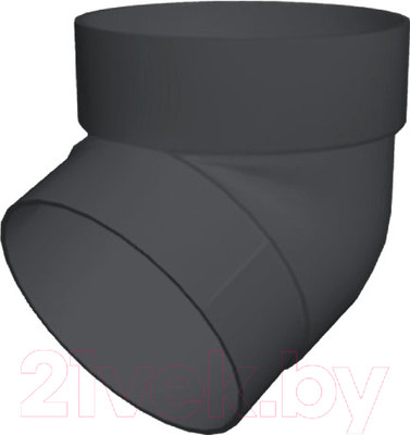 Колено трубы водосточной Grand Line ПВХ GL 67 градусов (графит)