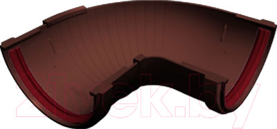 Угол желоба Grand Line Составной ПВХ 90-150 градусов (шоколадный)