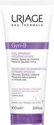Гель для интимной гигиены Uriage Gyn-8 успокаивающий (100мл)
