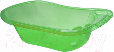 Ванночка детская Эльфпласт 231 С клапаном для слива воды (зеленый)