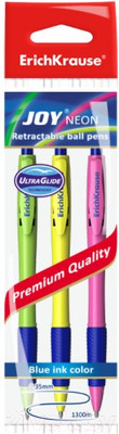 Набор шариковых ручек Erich Krause Ultra Glide Technology Joy Neon / 43344