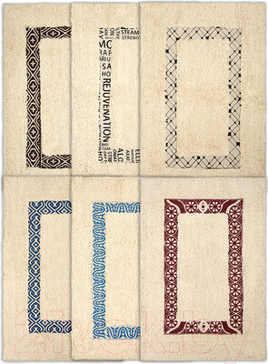 Коврик для ванной VORTEX 50x80 / 20201 (орнамент)