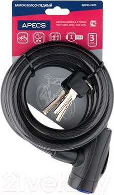 Велозамок Apecs PD-84-150CM