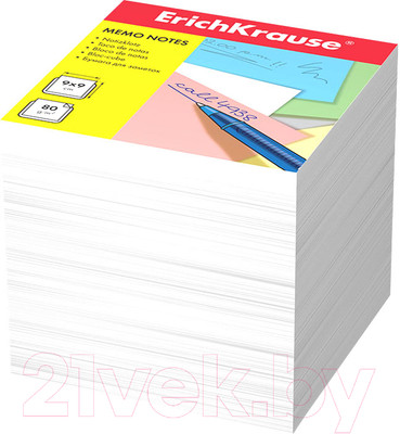 Блок для записей Erich Krause 4454 (белый)