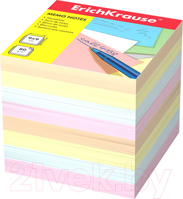 Блок для записей Erich Krause 5140 (цветной)