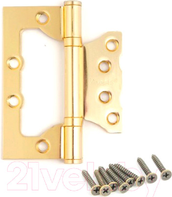 Петля дверная Avers Универсальная 100x75x2.5-B2 (золото)