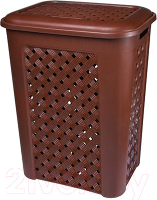 Корзина для белья Эльфпласт Виола EP205 (50л, коричневый)