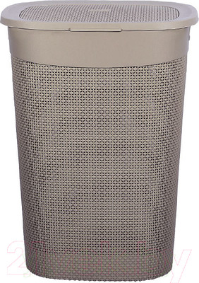 Корзина для белья Эльфпласт Ariana EP514 (55л, серо-коричневый)