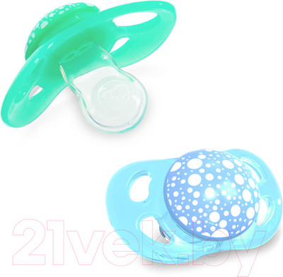Набор пустышек Twistshake 78285 (2шт, пастельный синий/зеленый)