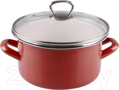 Кастрюля Сантэкс 1-2225111 (бордовый)