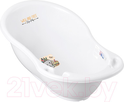 Ванночка детская Tega Дикий запад. Слоник / DZ-004-ODP-103 (белый)