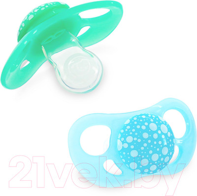 Набор пустышек Twistshake 78288 (2шт, пастельный синий/пастельный зеленый)