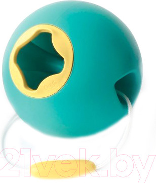 Игрушка для ванной Quut Ведерко для воды Ballo / 170105 (зеленая лагуна/спелый желтый)