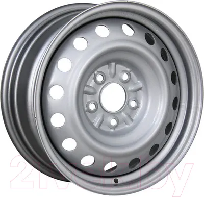 Штампованный диск Trebl 7855T 16x6.5" 5x114.3мм DIA 66.1мм ET 40мм Silver
