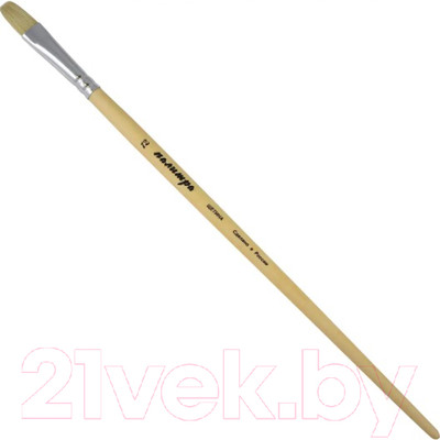 Кисть для рисования ПАЛИТРА Щетина 12 / пЖЩ2-12.02Б