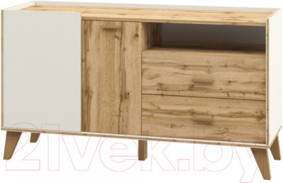 Тумба Мебель-Неман Сканди МН-036-01 (дуб вотан/белый)