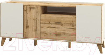 Тумба Мебель-Неман Сканди МН-036-04 (дуб вотан/белый)