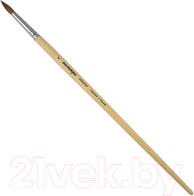 Кисть для рисования ПАЛИТРА Колонок круглая 6 / ЖК1-06.02Б