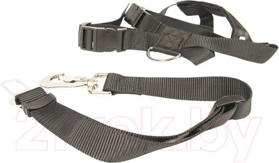 Ремень безопасности для собак Duvo Plus 121003/DV (S, черный)