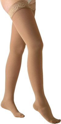 Чулки компрессионные Aries Avicenum 360 с кружевом и закрытым носком / 8001 (XL, long)
