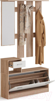 Секция в прихожую Империал Интер (дуб сонома/белый)