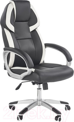 Кресло офисное Halmar Barton (черный/белый)