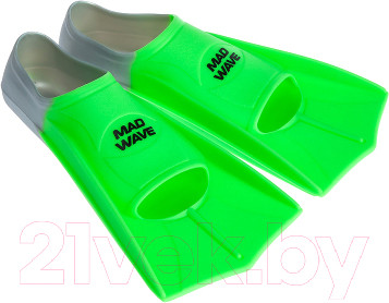 Ласты Mad Wave Fins Training 37-38 (зеленый)