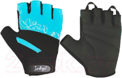 Перчатки для пауэрлифтинга Indigo Sport SB-16-1734 (XS, бирюзовый)