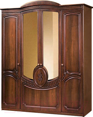 Шкаф ФорестДекоГрупп Щара 4-х створчатый (орех)