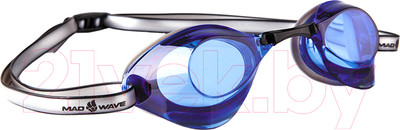 Очки для плавания Mad Wave Turbo Racer II (синий)