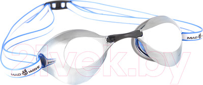 Очки для плавания Mad Wave Turbo Racer II Mirror (синий)
