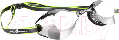 Очки для плавания Mad Wave Turbo Racer II Mirror (черный)