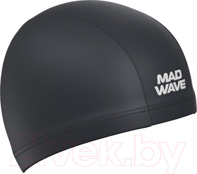 Шапочка для плавания Mad Wave Adult Lycra / 01W (черный)