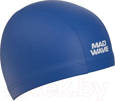 Шапочка для плавания Mad Wave Adult Lycra / 04W (синий)