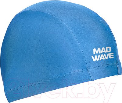 Шапочка для плавания Mad Wave Adult Lycra / 17W (голубой)