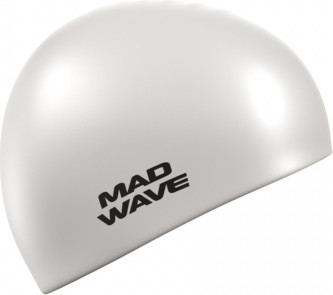 Шапочка для плавания Mad Wave Intensive (белый)