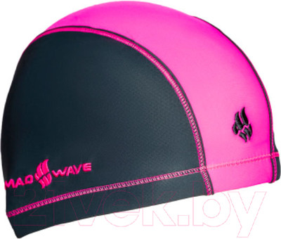 Шапочка для плавания Mad Wave Lycra Doutone (розовый)