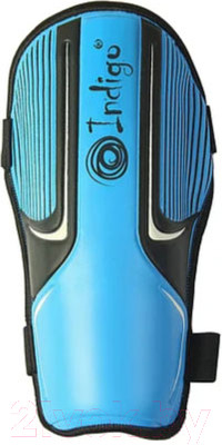 Щитки футбольные Indigo Sport 400004 (M, голубой/черный)