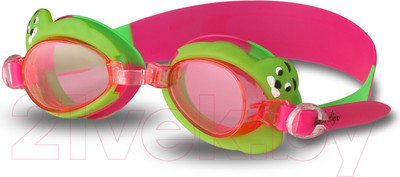 Очки для плавания Indigo Sport Тюлень 1765 G (розовый/зеленый)
