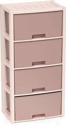 Комод пластиковый Альтернатива Колорит / М7834 (бежевый)