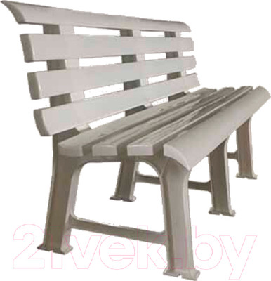 Скамья пластиковая БИМАпласт Сборно-разборная (белый)