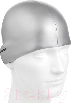 Шапочка для плавания Mad Wave Metal (серебристый)