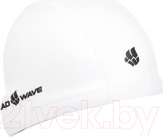 Шапочка для плавания Mad Wave PU Coated (белый)