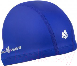 Шапочка для плавания Mad Wave PU Coated (синий)
