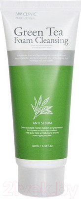 Пенка для умывания 3W Clinic Green Tea Foam Cleansing (100мл)