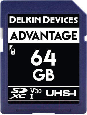 Карта памяти Delkin Advantage SDXC 64GB 633X UHS-I (Class 10) V30 (DDSDW63364GB)
