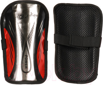 Щитки футбольные Indigo Sport 1502 (M-L, черный/желтый)